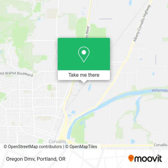 Mapa de Oregon Dmv