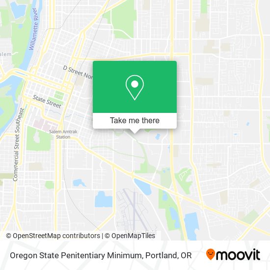 Oregon State Penitentiary Minimum map