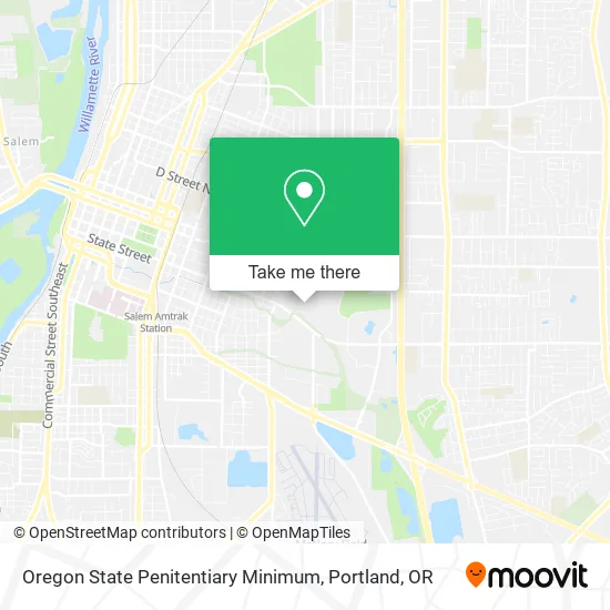 Oregon State Penitentiary Minimum map