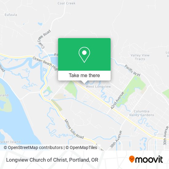 Longview Church of Christ map