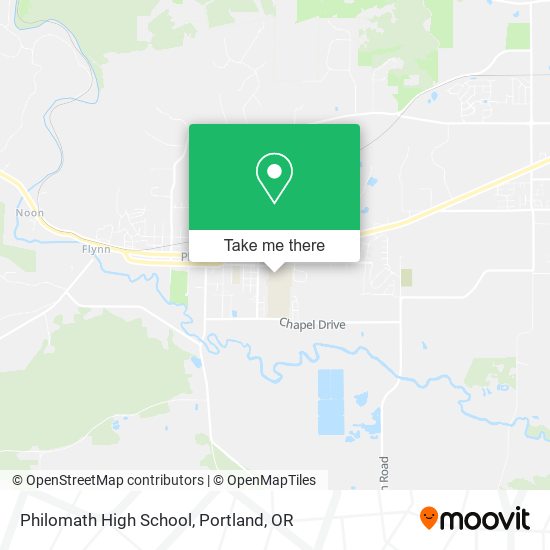 Philomath High School map