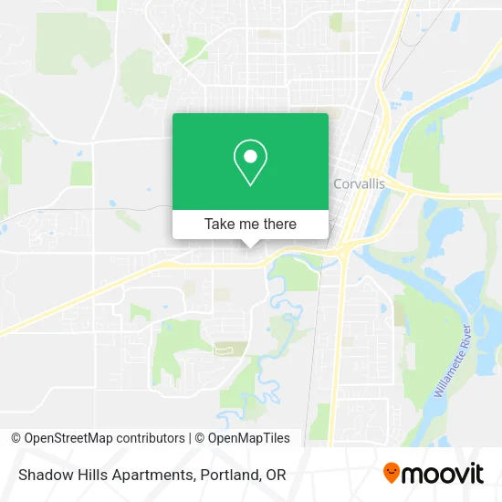 Mapa de Shadow Hills Apartments