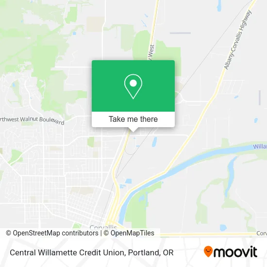 Central Willamette Credit Union map