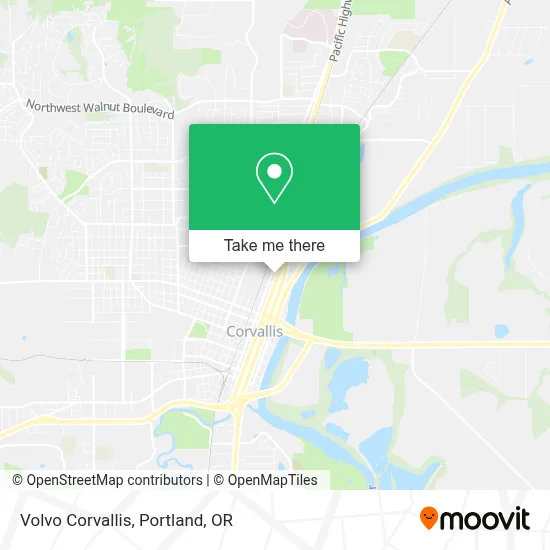 Volvo Corvallis map