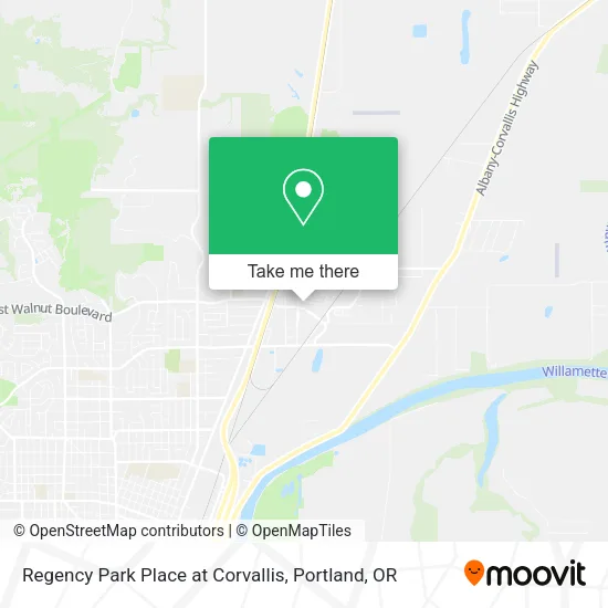 Regency Park Place at Corvallis map