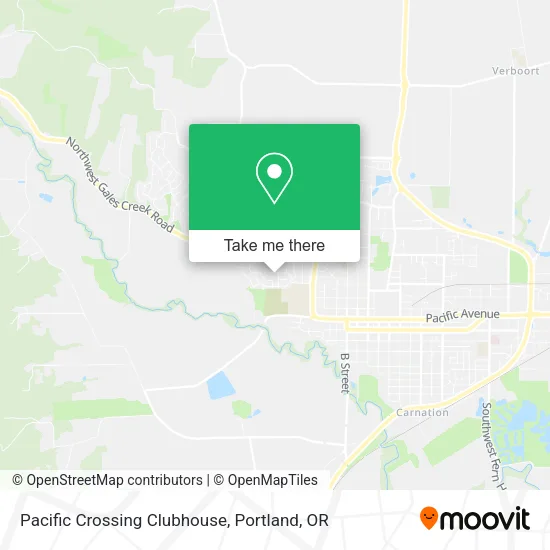 Pacific Crossing Clubhouse map