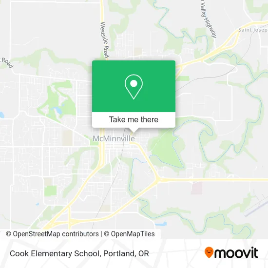 Cook Elementary School map