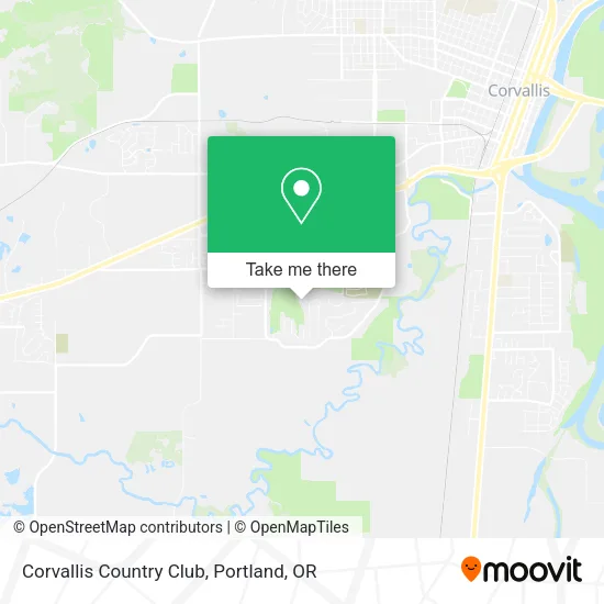Mapa de Corvallis Country Club