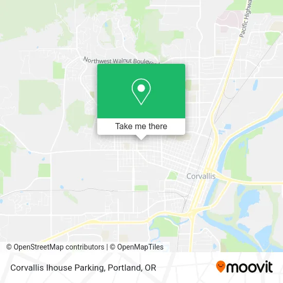 Mapa de Corvallis Ihouse Parking