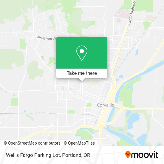 Mapa de Well's Fargo Parking Lot