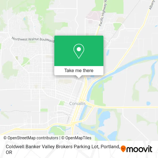 Mapa de Coldwell Banker Valley Brokers Parking Lot
