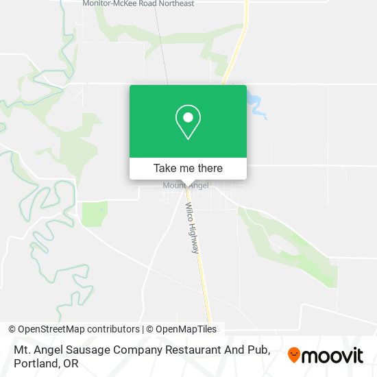 Mapa de Mt. Angel Sausage Company Restaurant And Pub