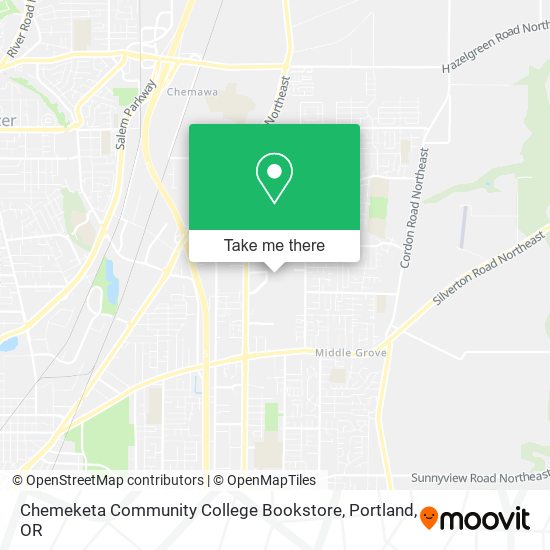 Chemeketa Community College Bookstore map