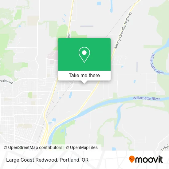 Large Coast Redwood map