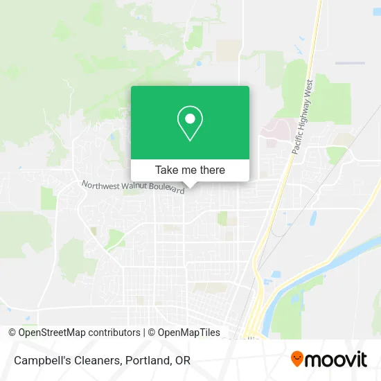 Campbell's Cleaners map