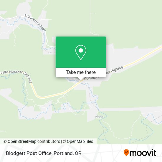 Mapa de Blodgett Post Office