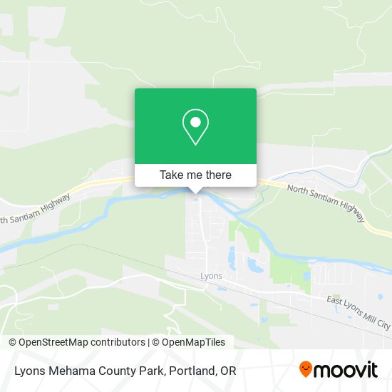 Lyons Mehama County Park map