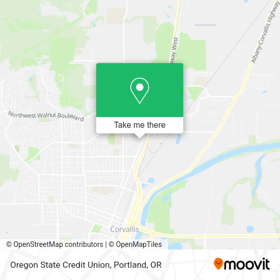 Oregon State Credit Union map