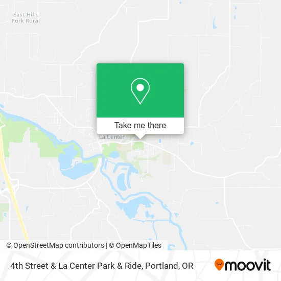 4th Street & La Center Park & Ride map