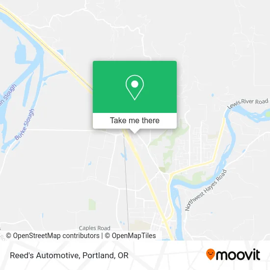 Reed's Automotive map