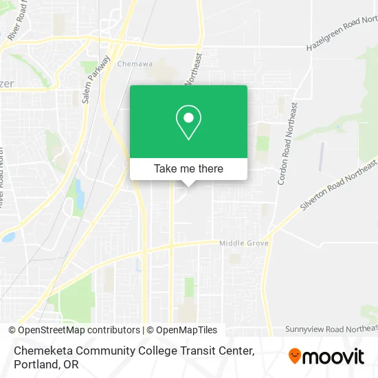 Mapa de Chemeketa Community College Transit Center