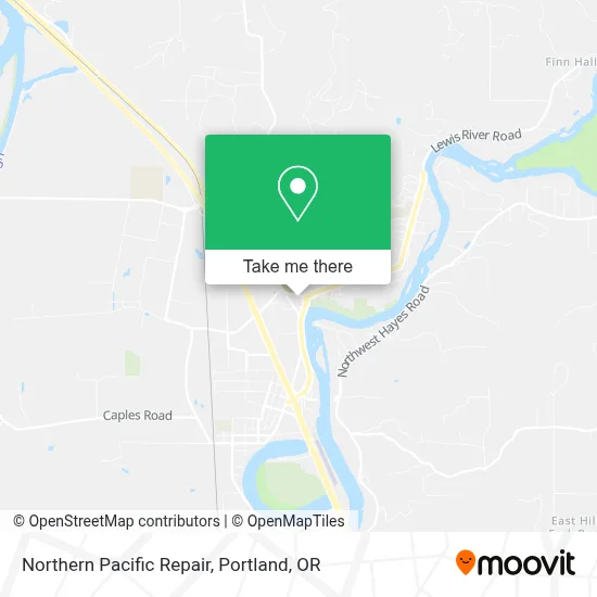 Northern Pacific Repair map