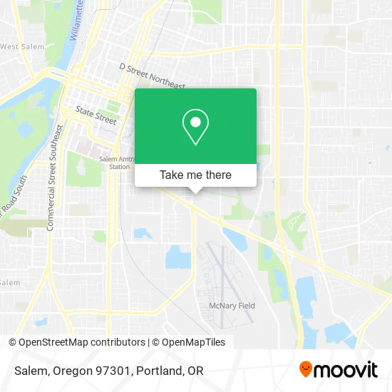 Mapa de Salem, Oregon 97301
