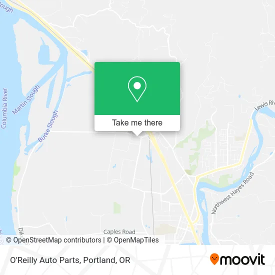 O'Reilly Auto Parts map