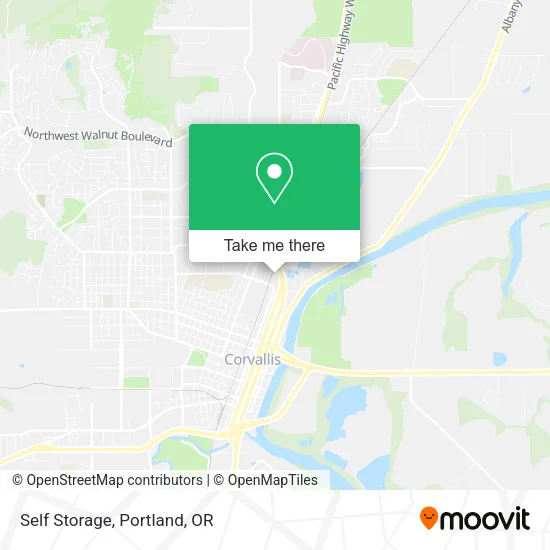 Mapa de Self Storage