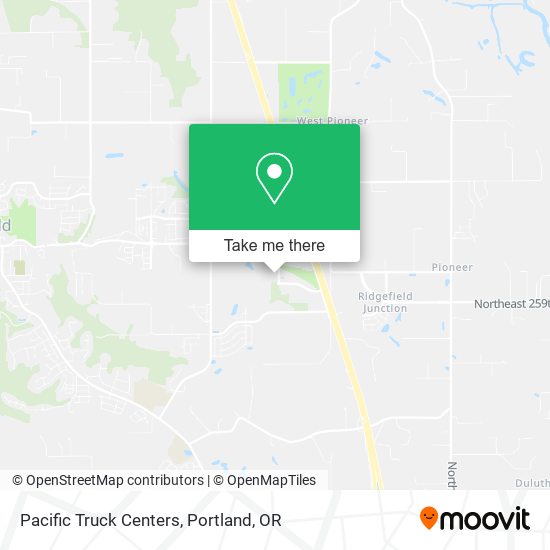 Pacific Truck Centers map