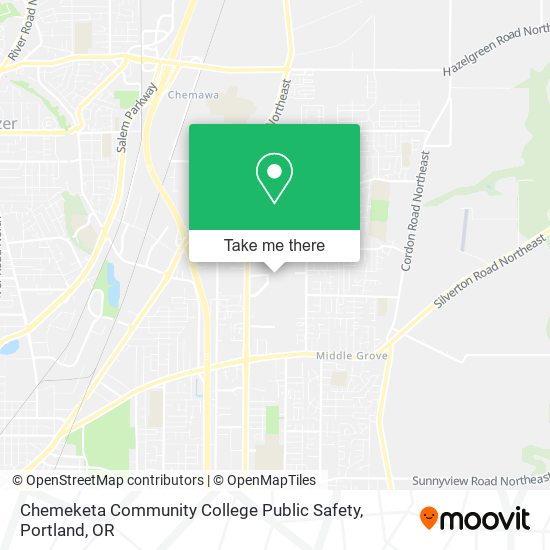 Chemeketa Community College Public Safety map