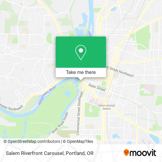 Salem Riverfront Carousel map