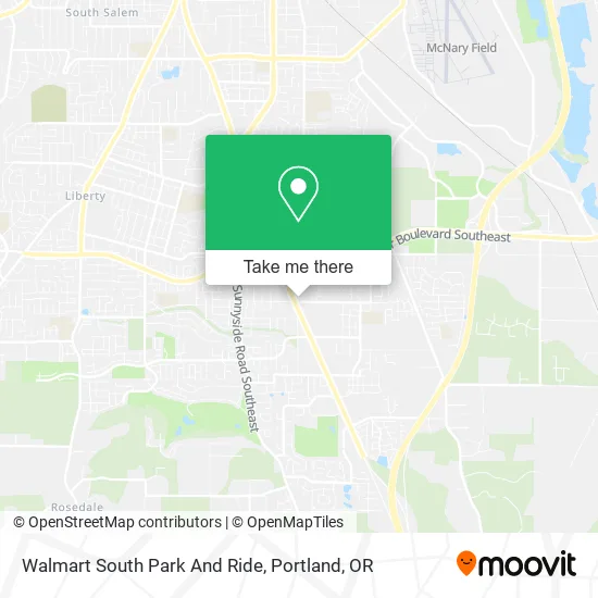 Mapa de Walmart South Park And Ride