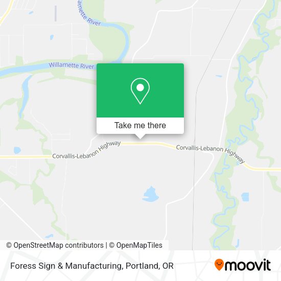 Foress Sign & Manufacturing map