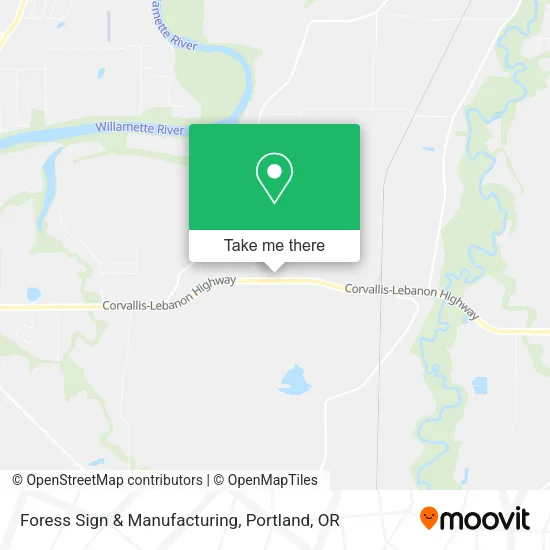 Foress Sign & Manufacturing map