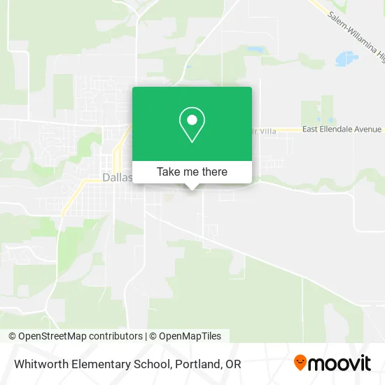 Whitworth Elementary School map