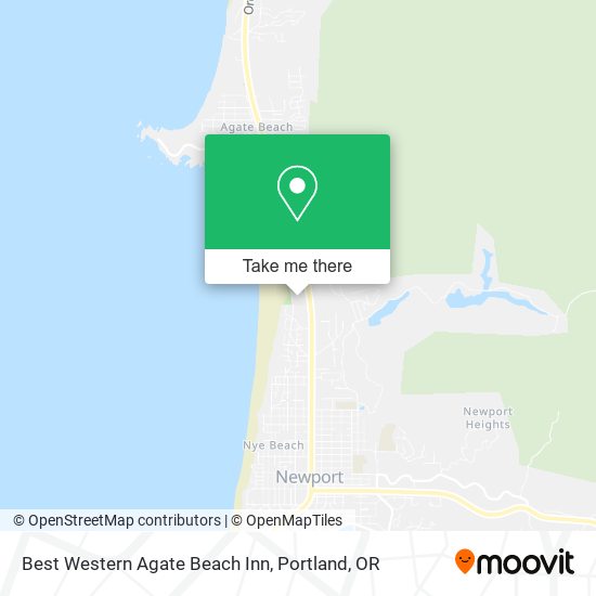 Mapa de Best Western Agate Beach Inn