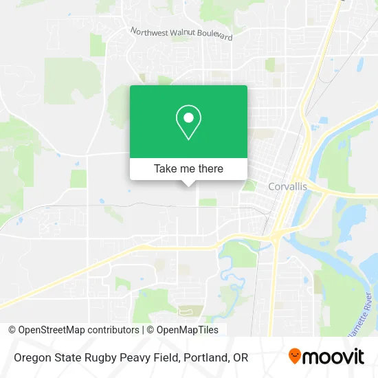 Mapa de Oregon State Rugby Peavy Field