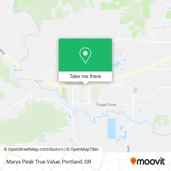 Marys Peak True Value map