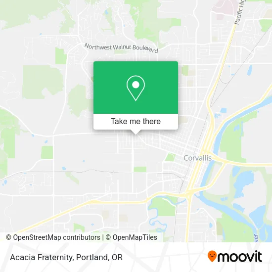 Mapa de Acacia Fraternity