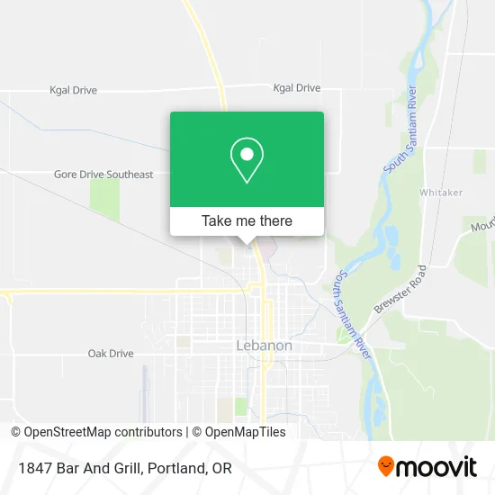 1847 Bar And Grill map