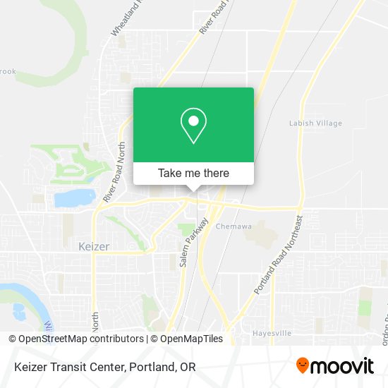 Mapa de Keizer Transit Center