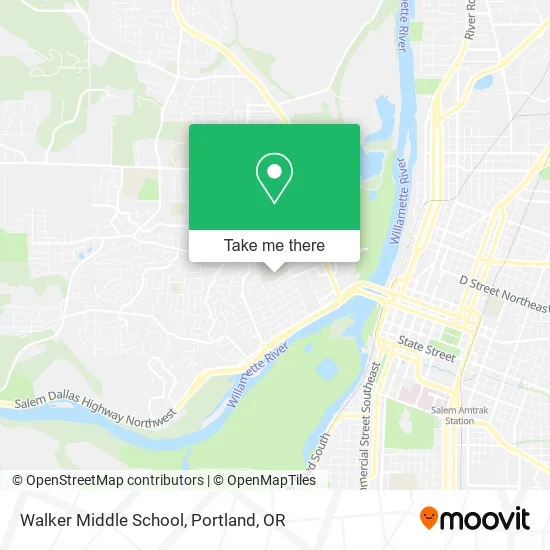 Mapa de Walker Middle School