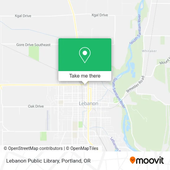 Lebanon Public Library map