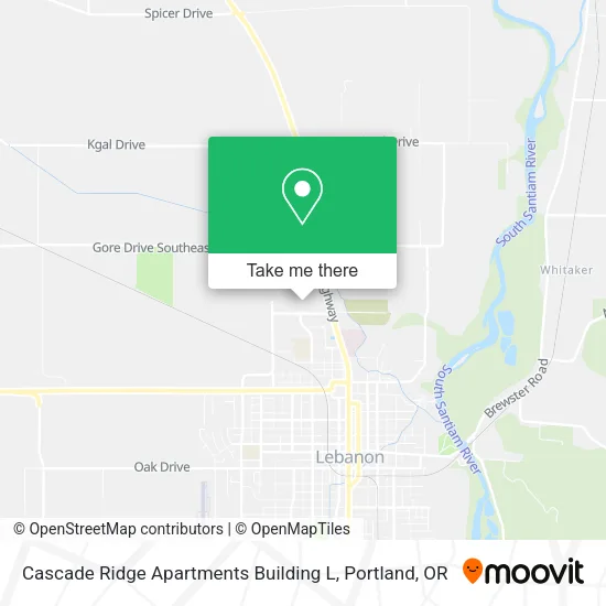 Mapa de Cascade Ridge Apartments Building L