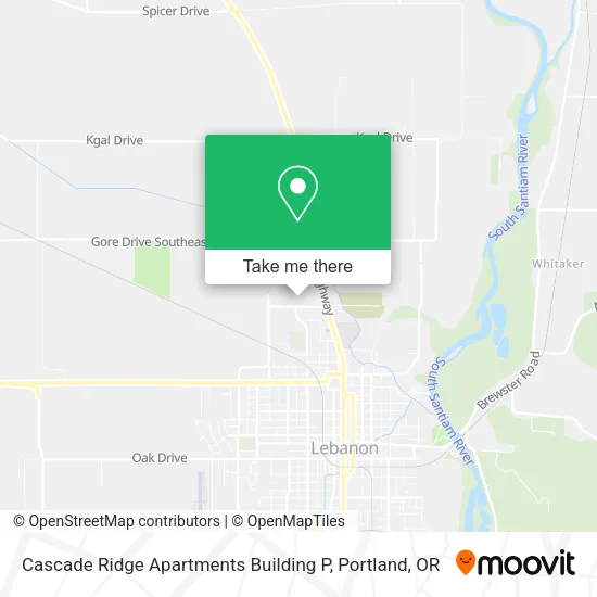 Mapa de Cascade Ridge Apartments Building P