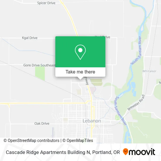 Mapa de Cascade Ridge Apartments Building N