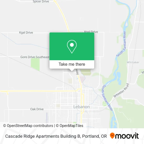 Mapa de Cascade Ridge Apartments Building B