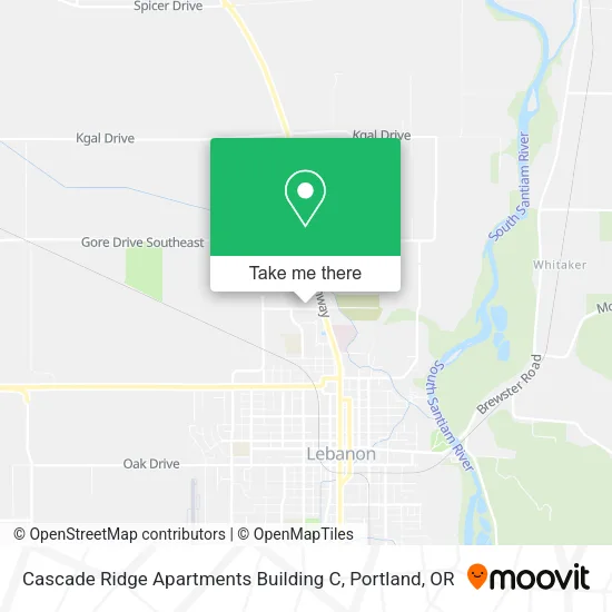 Mapa de Cascade Ridge Apartments Building C