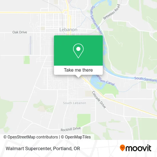 Mapa de Walmart Supercenter